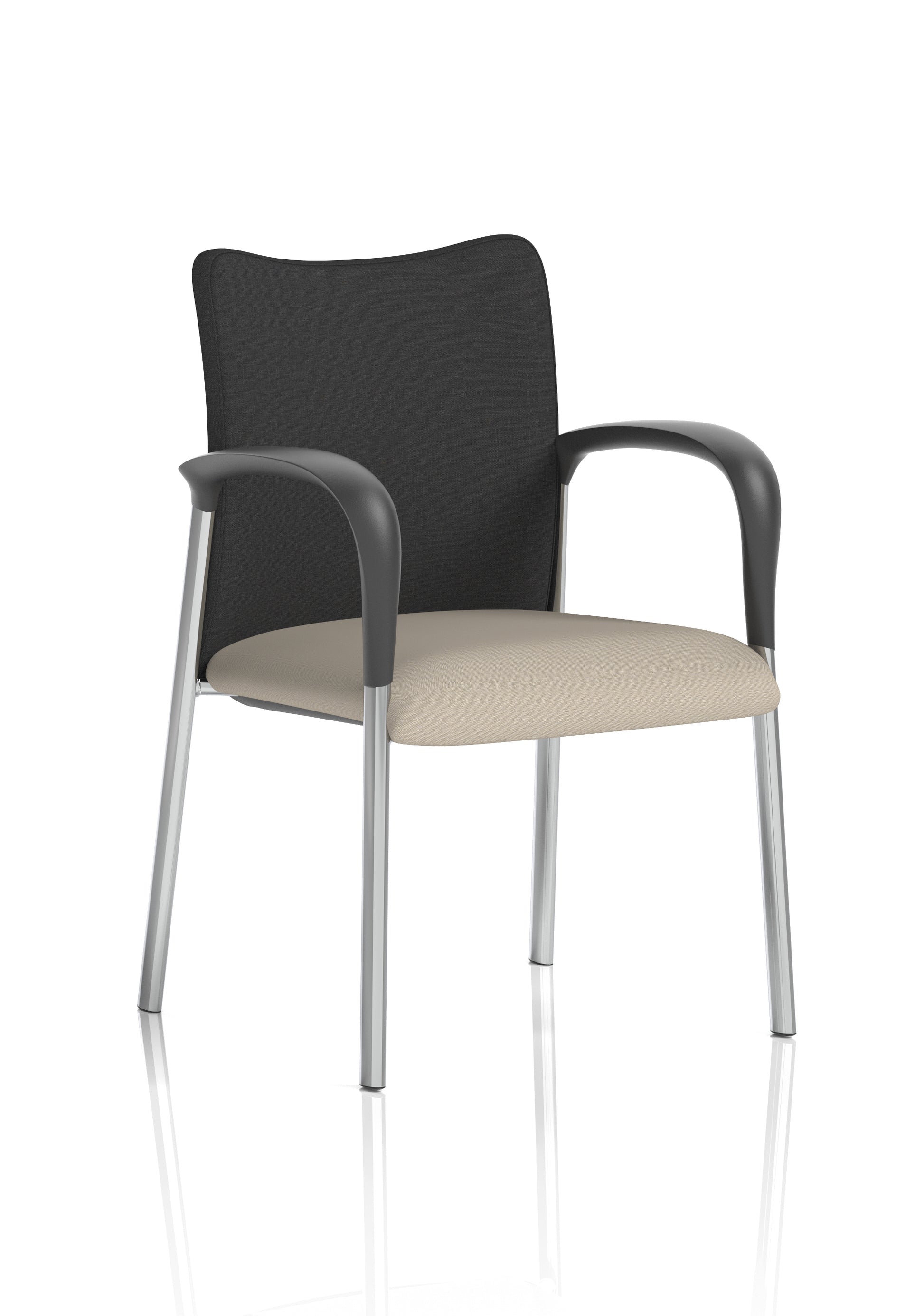 Academy Stacking Medium Back Visitor Office Chair In Quest Fabric