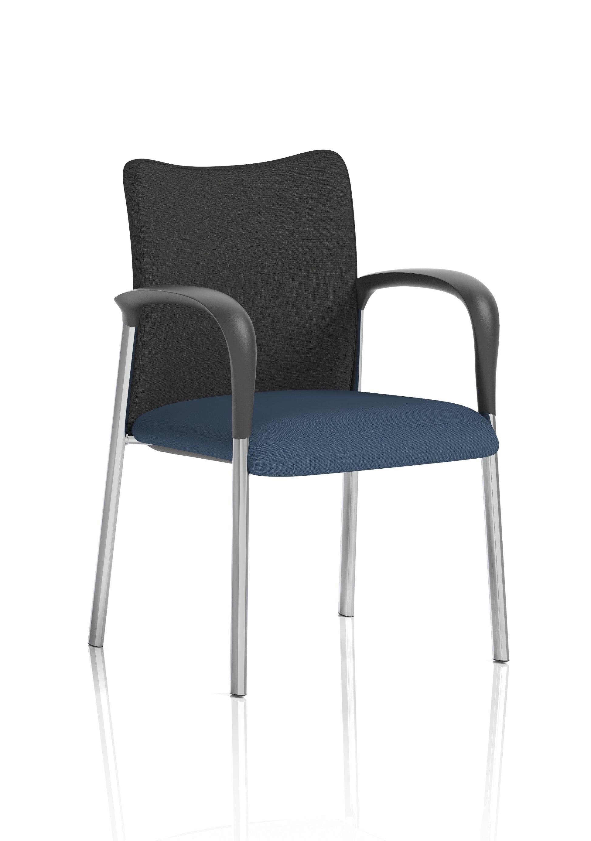 Academy Stacking Medium Back Visitor Office Chair In Quest Fabric