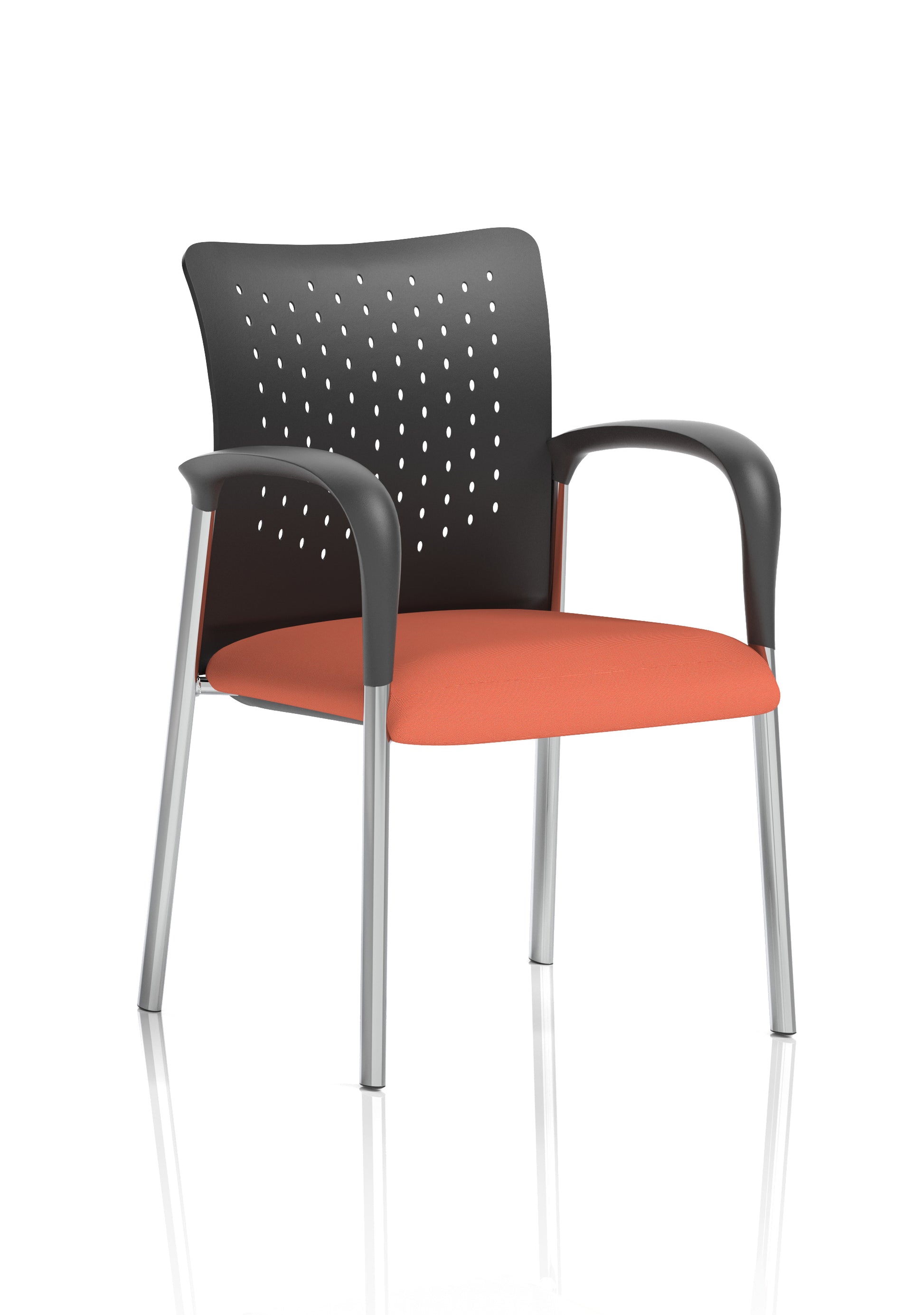 Academy Stacking Medium Back Visitor Office Chair In Quest Fabric