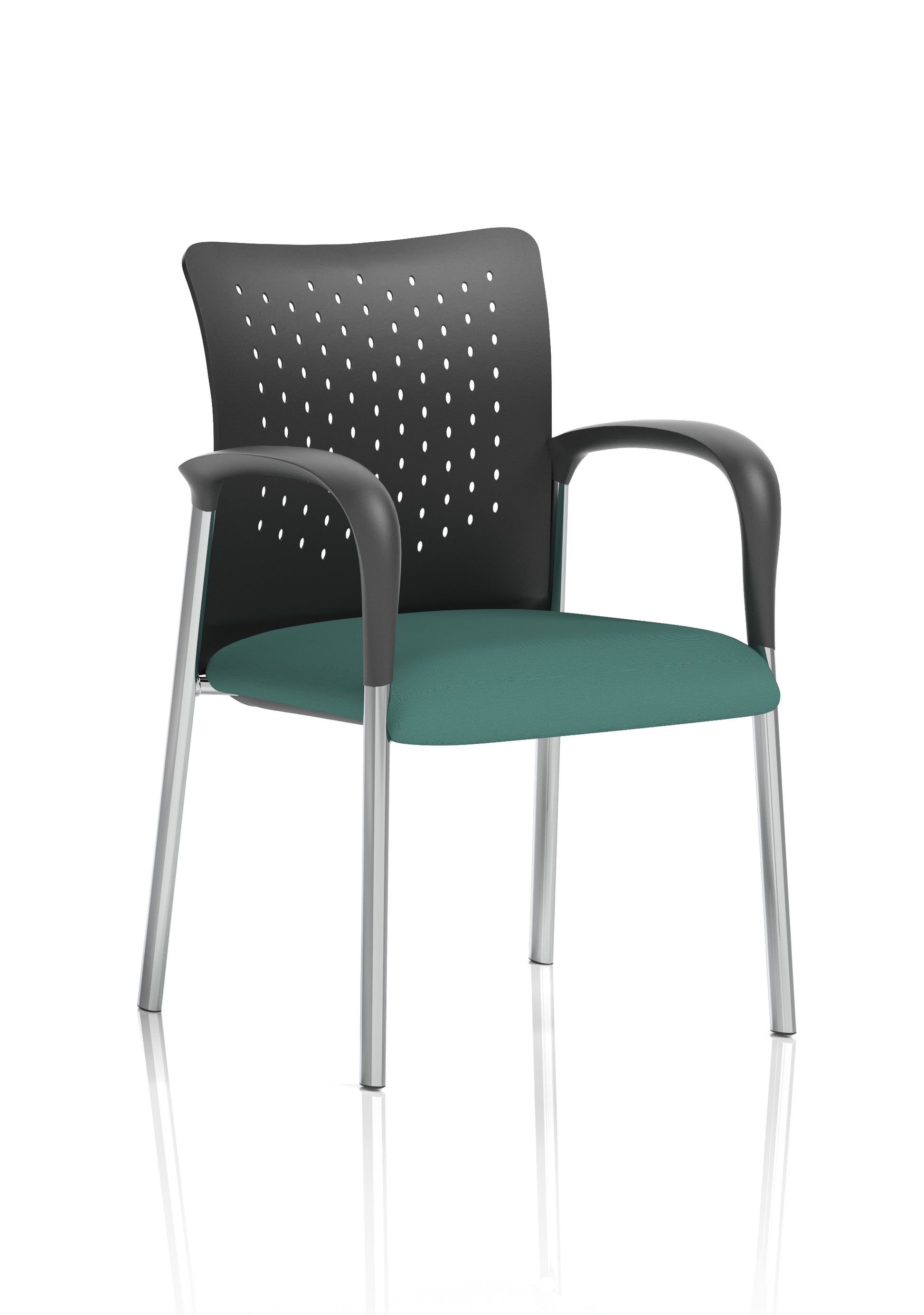 Academy Stacking Medium Back Visitor Office Chair In Quest Fabric