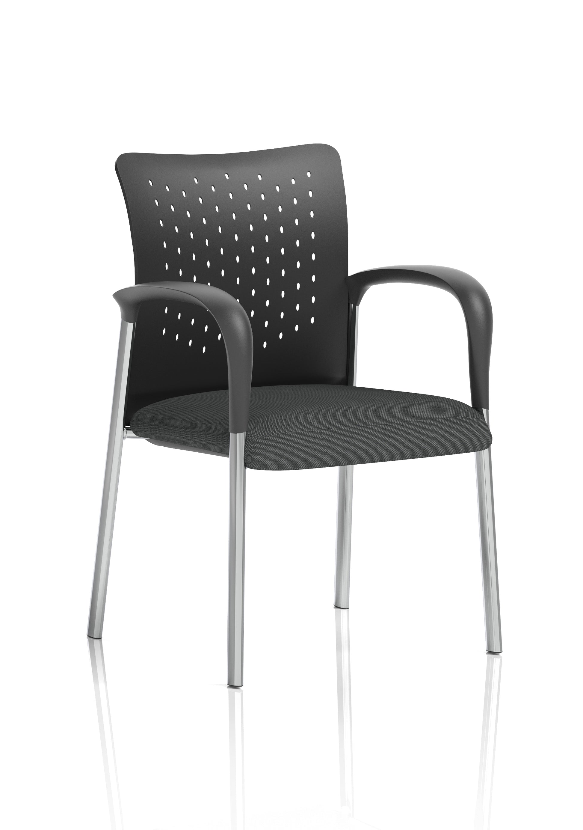 Academy Stacking Medium Back Visitor Office Chair In Quest Fabric