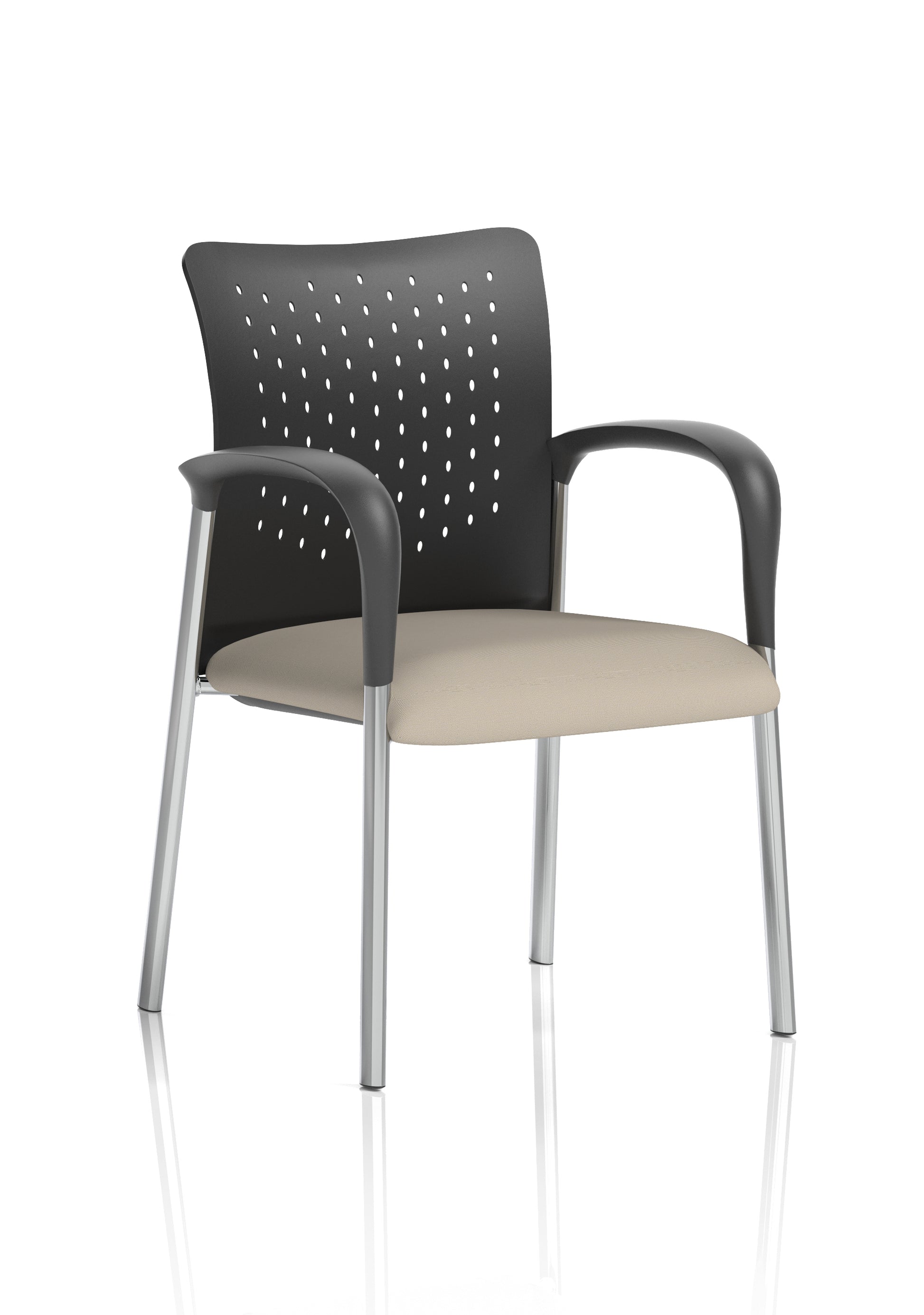Academy Stacking Medium Back Visitor Office Chair In Quest Fabric