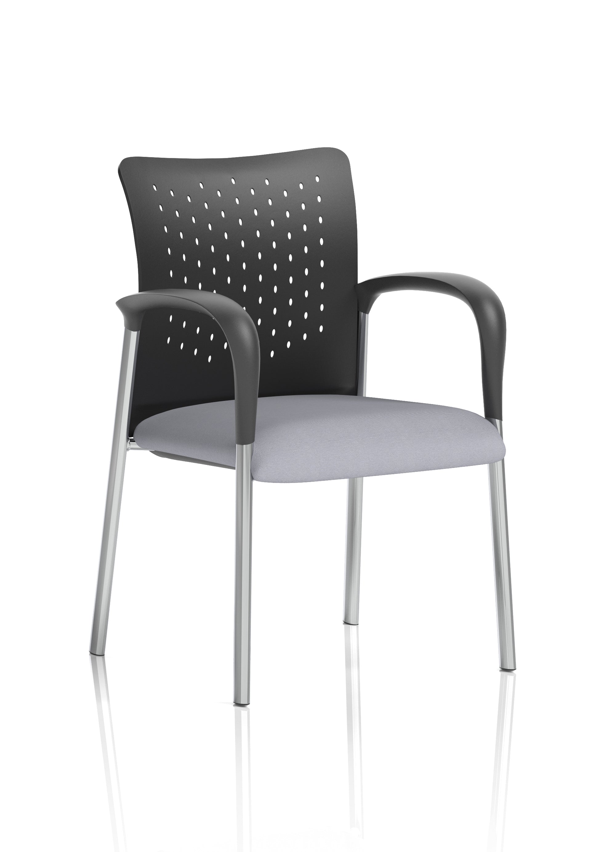 Academy Stacking Medium Back Visitor Office Chair In Quest Fabric
