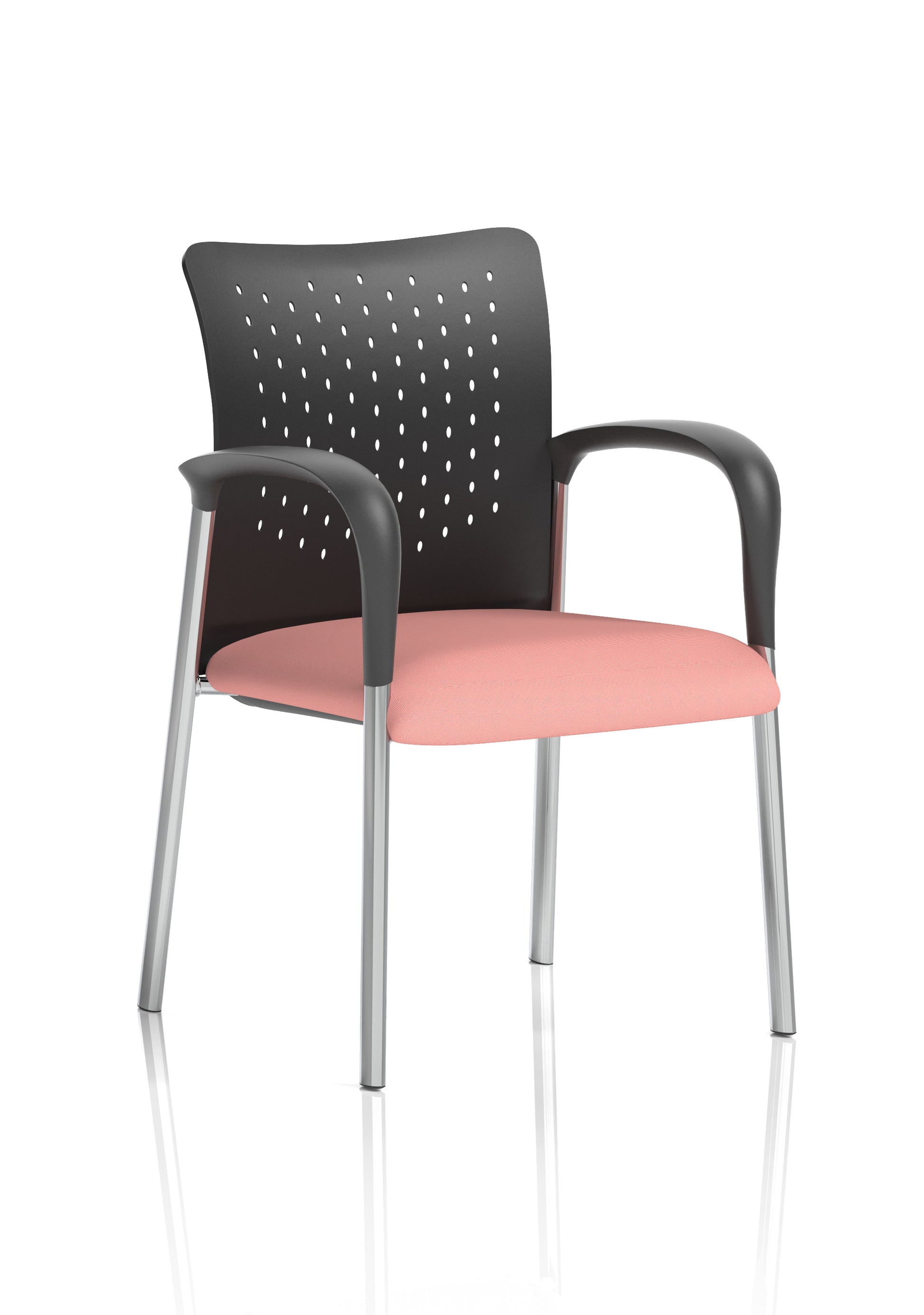 Academy Stacking Medium Back Visitor Office Chair In Quest Fabric