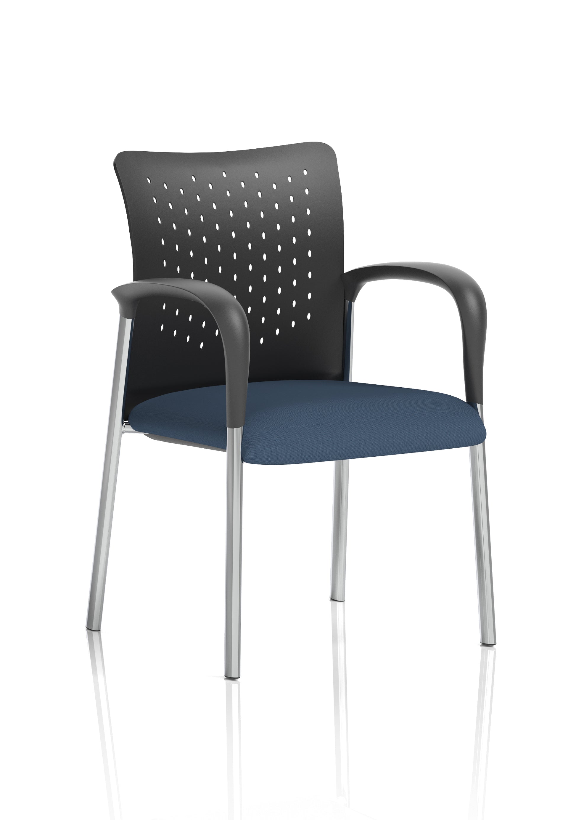Academy Stacking Medium Back Visitor Office Chair In Quest Fabric