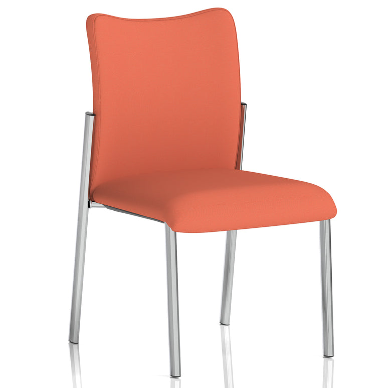 Academy Stacking Medium Back Visitor Office Chair In Quest Fabric