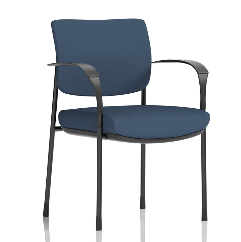 Brunswick Deluxe Medium Back Stacking Visitor Office Chair with Arms