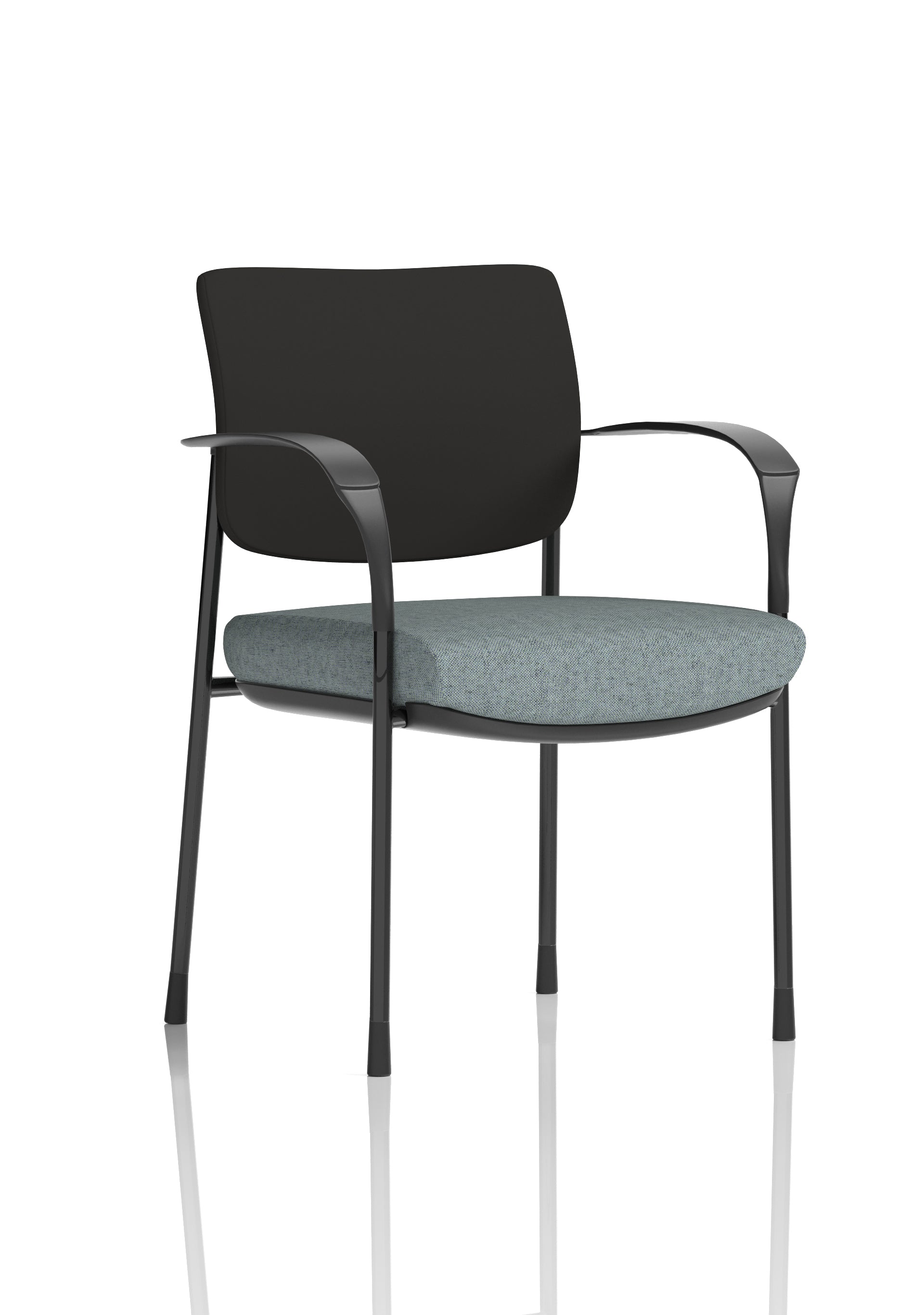 Brunswick Deluxe Medium Back Stacking Visitor Office Chair with Arms