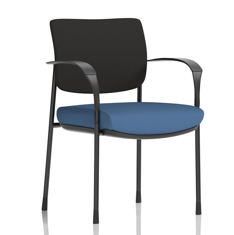 Brunswick Deluxe Medium Back Stacking Visitor Office Chair with Arms