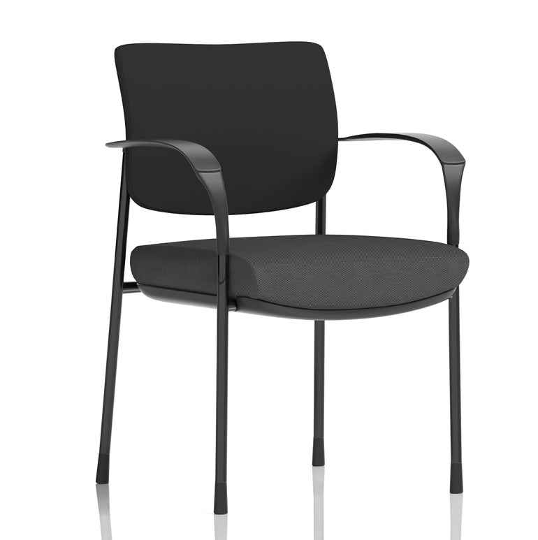 Brunswick Deluxe Medium Back Stacking Visitor Office Chair with Arms