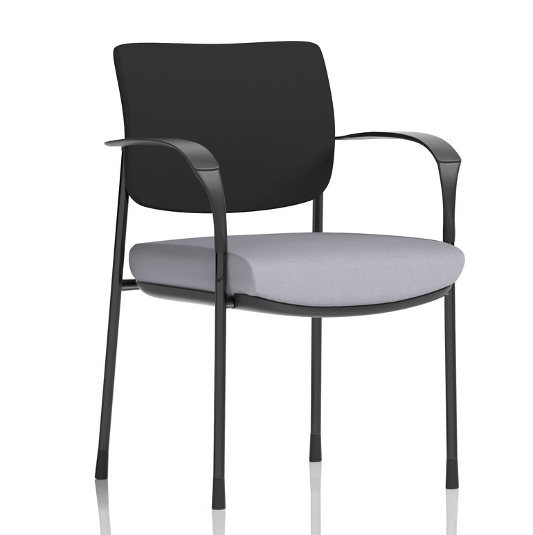 Brunswick Deluxe Medium Back Stacking Visitor Office Chair with Arms