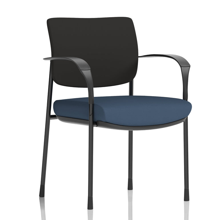 Brunswick Deluxe Medium Back Stacking Visitor Office Chair with Arms
