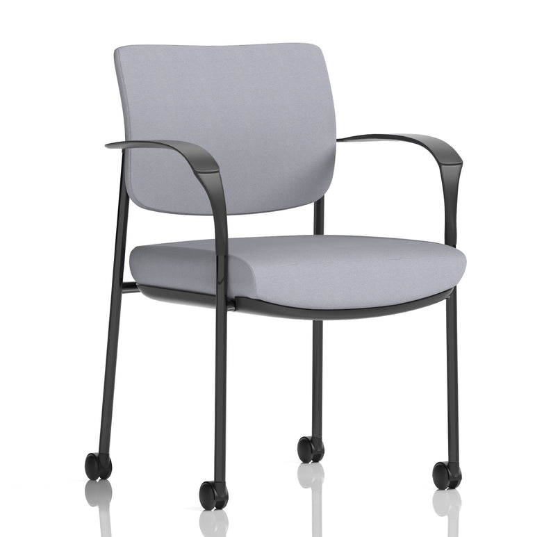 Brunswick Deluxe Medium Back Visitor Office Chair with Arms with Castors