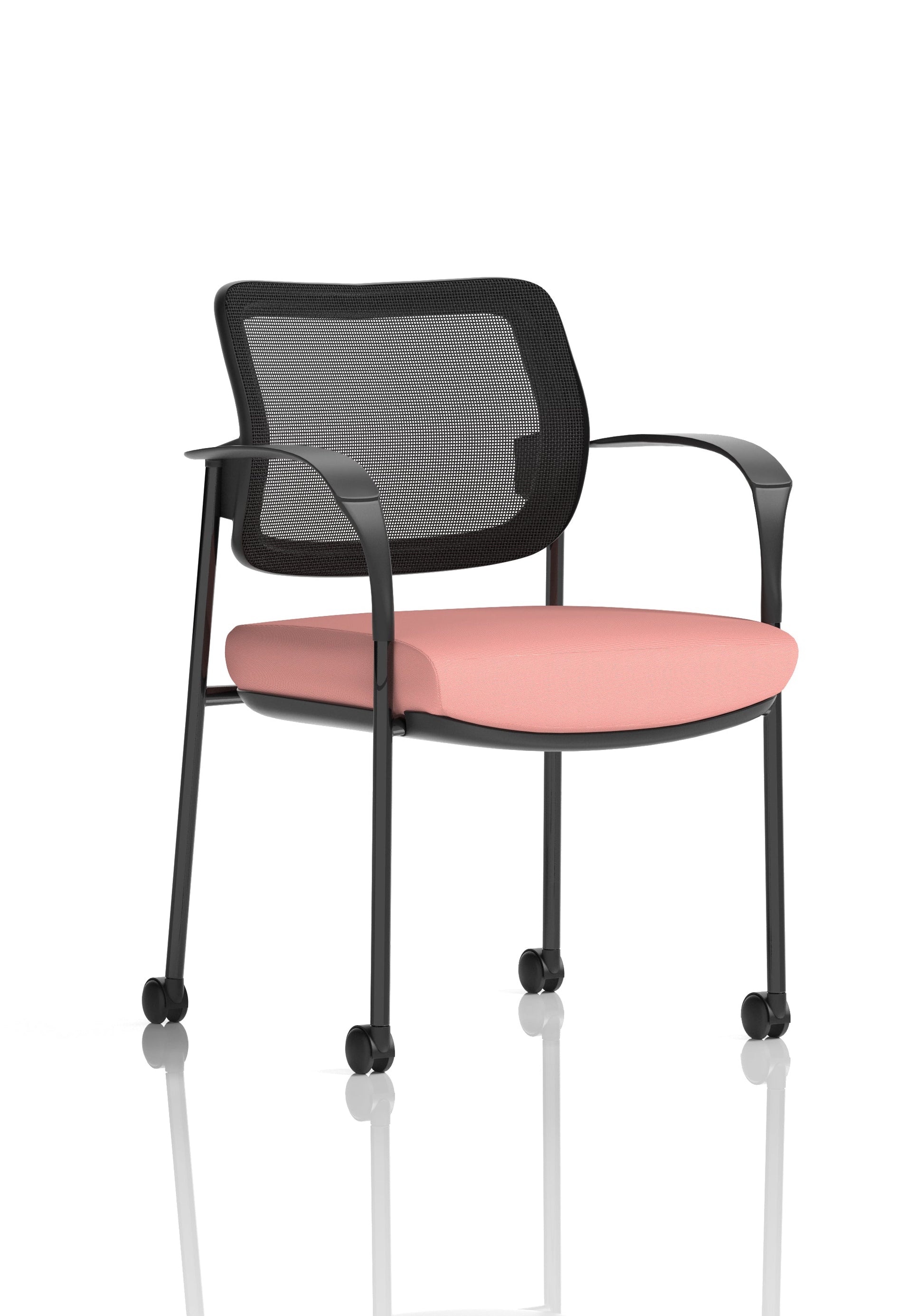 Brunswick Deluxe Medium Back Visitor Office Chair with Arms with Castors