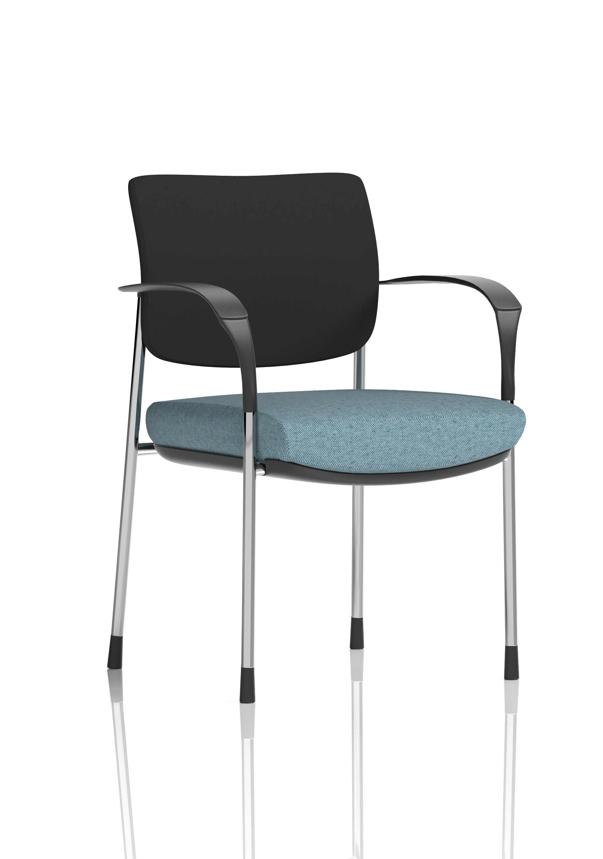 Brunswick Deluxe Medium Back Stacking Visitor Office Chair with Arms