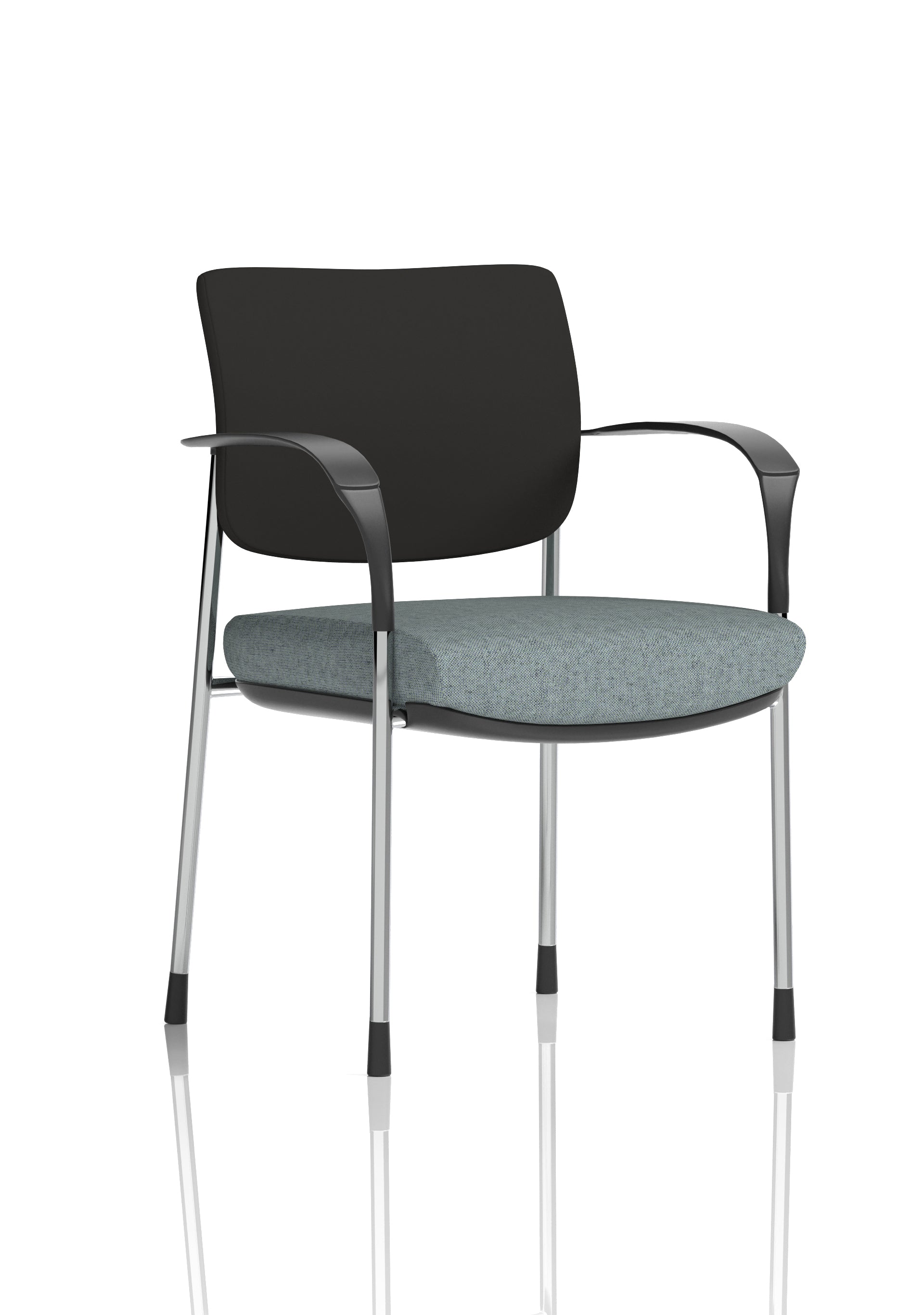 Brunswick Deluxe Medium Back Stacking Visitor Office Chair with Arms