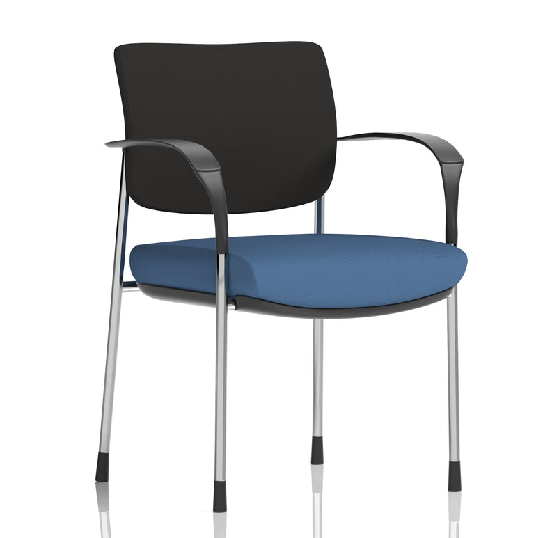 Brunswick Deluxe Medium Back Stacking Visitor Office Chair with Arms