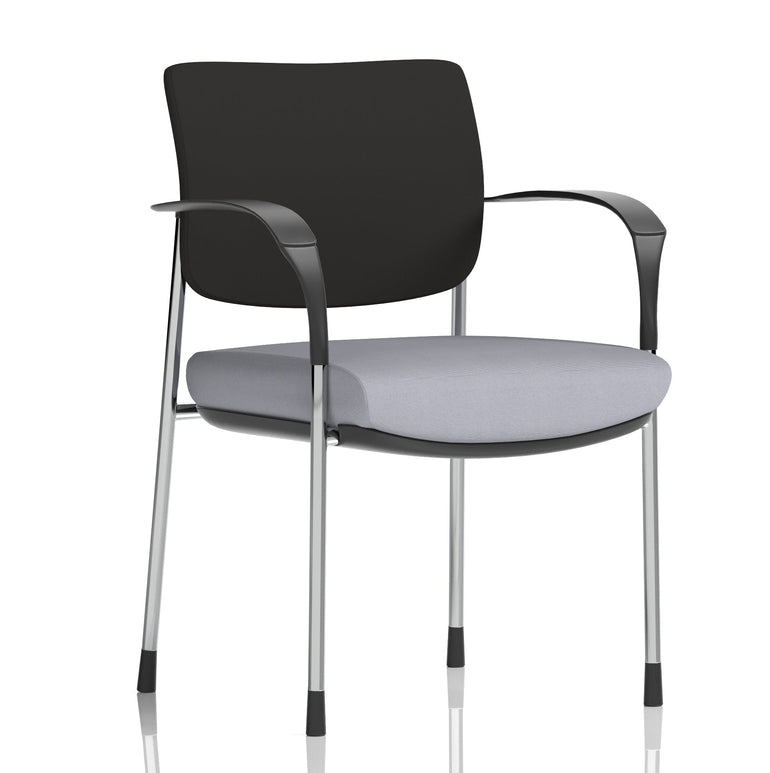Brunswick Deluxe Medium Back Stacking Visitor Office Chair with Arms
