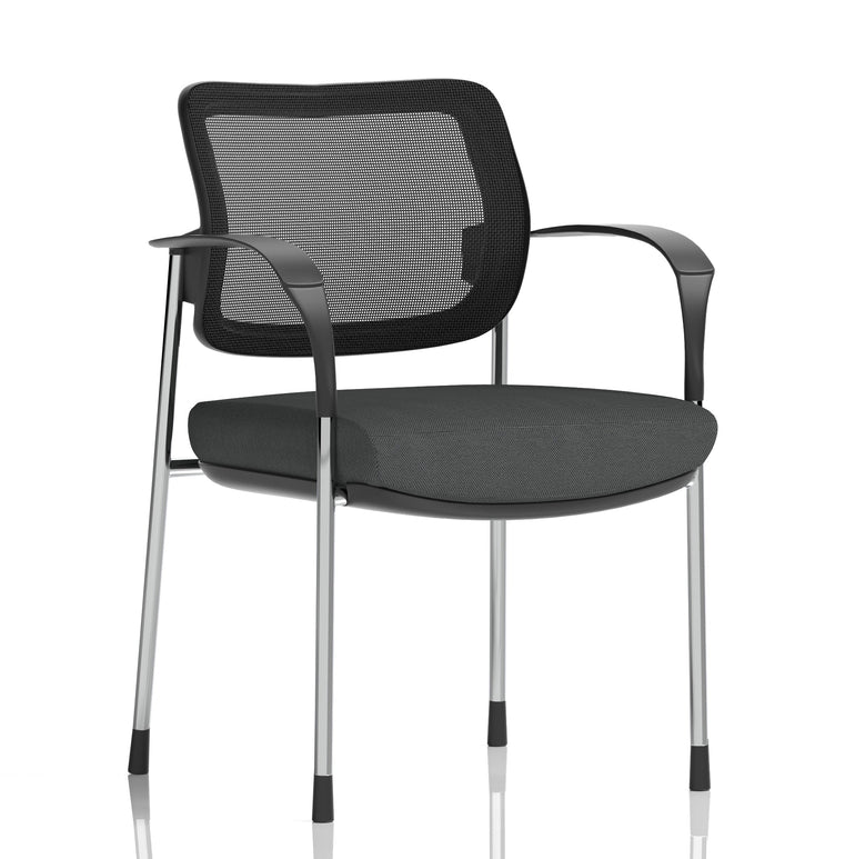 Brunswick Deluxe Medium Back Stacking Visitor Office Chair with Arms