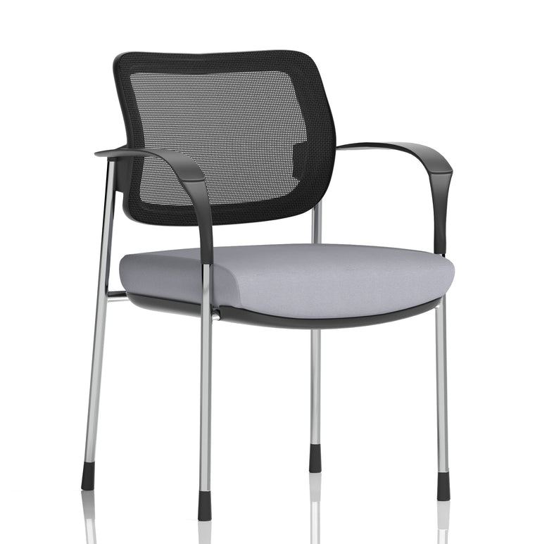 Brunswick Deluxe Medium Back Stacking Visitor Office Chair with Arms