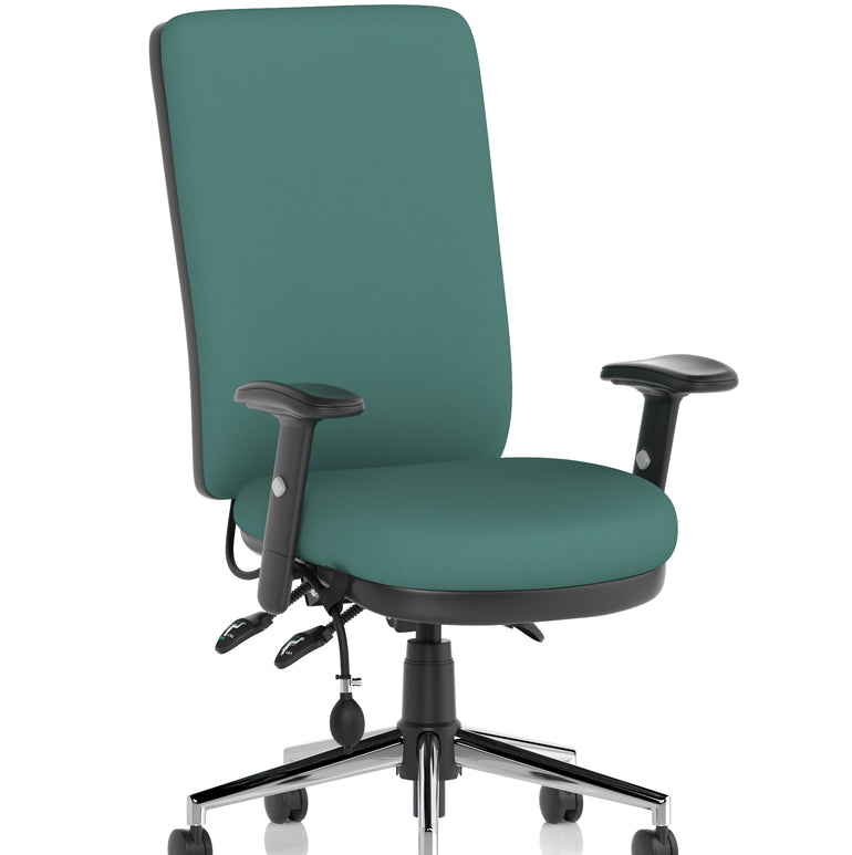Chiro High Back Task Operator Office Chair In Quest Fabric