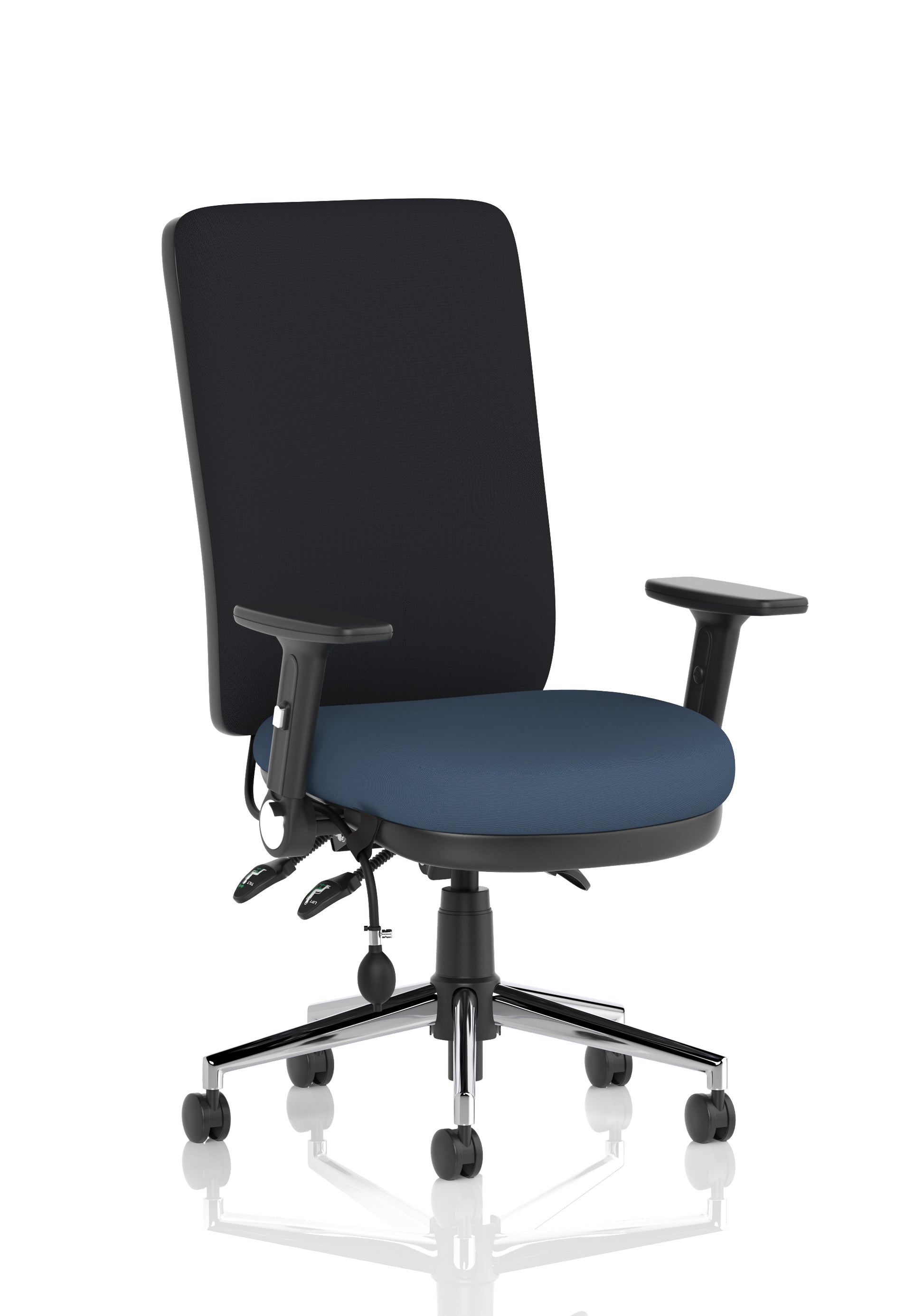Chiro High Back Task Operator Office Chair In Quest Fabric