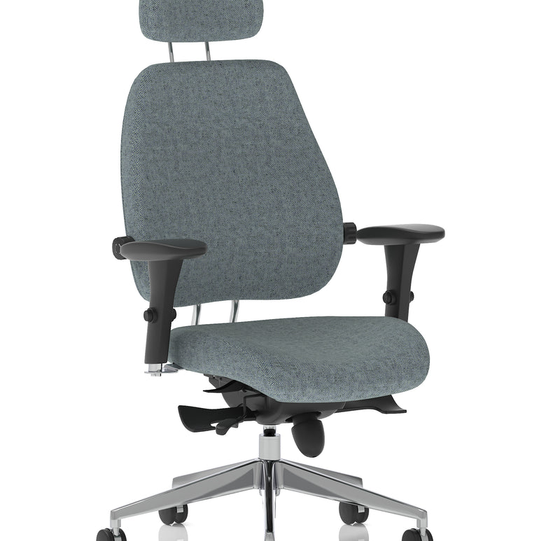 Chiro Plus Ultimate High Back Ergonomic Posture Chair with Arms and Headrest
