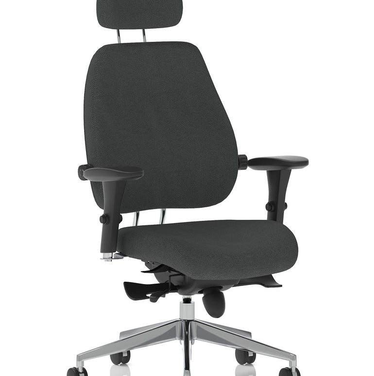 Chiro Plus Ultimate High Back Ergonomic Posture Chair with Arms and Headrest