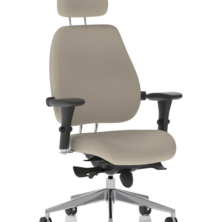 Chiro Plus Ultimate High Back Ergonomic Posture Chair with Arms and Headrest