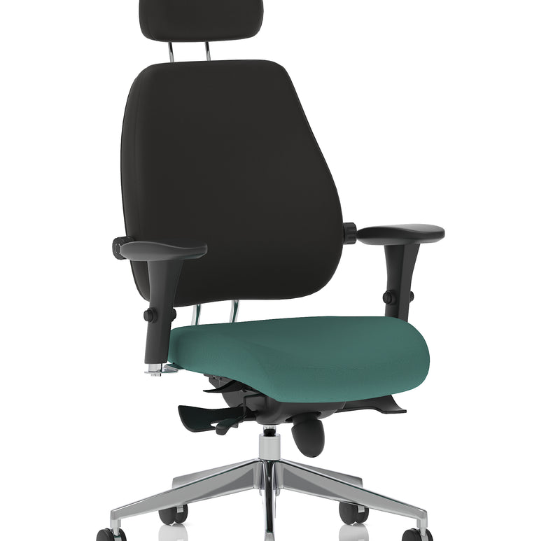 Chiro Plus Ultimate High Back Ergonomic Posture Chair with Arms and Headrest