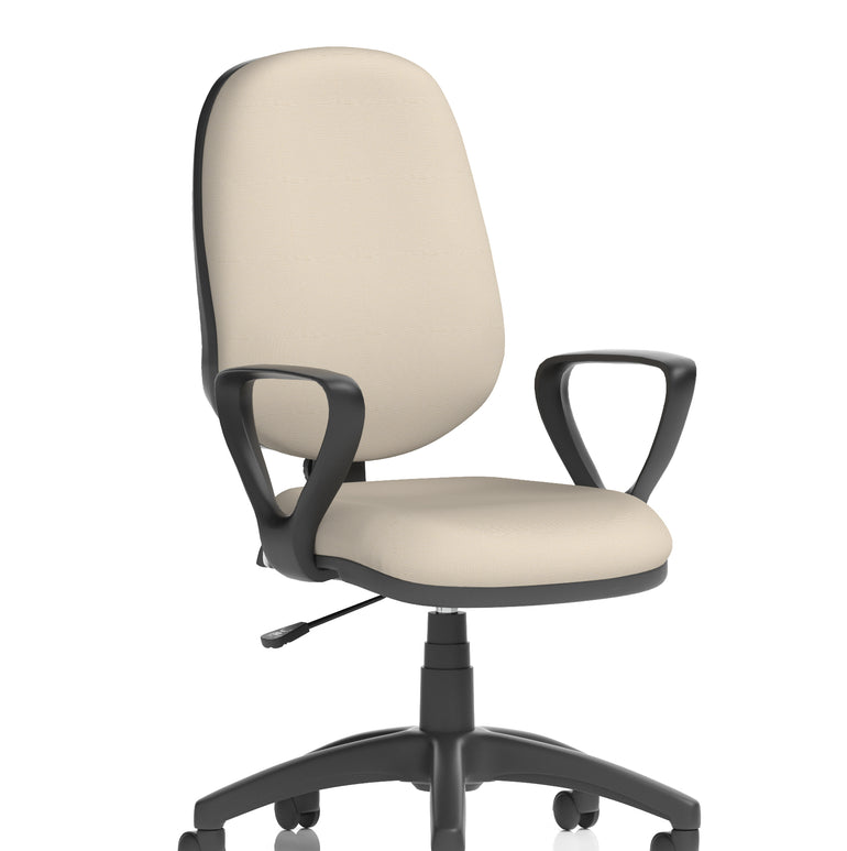 Eclipse Plus I Medium Back Task Operator Office Chair In Quest And Rivet Fabric