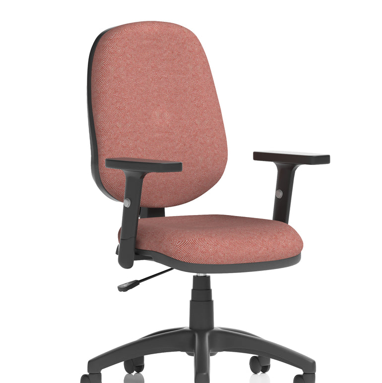 Eclipse Plus I Medium Back Task Operator Office Chair In Quest And Rivet Fabric
