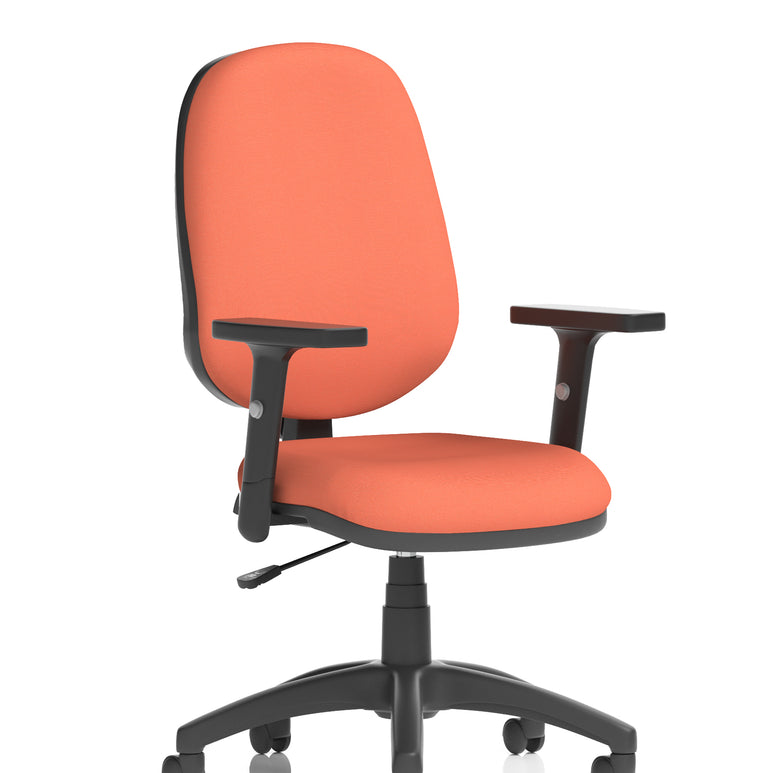 Eclipse Plus I Medium Back Task Operator Office Chair In Quest And Rivet Fabric