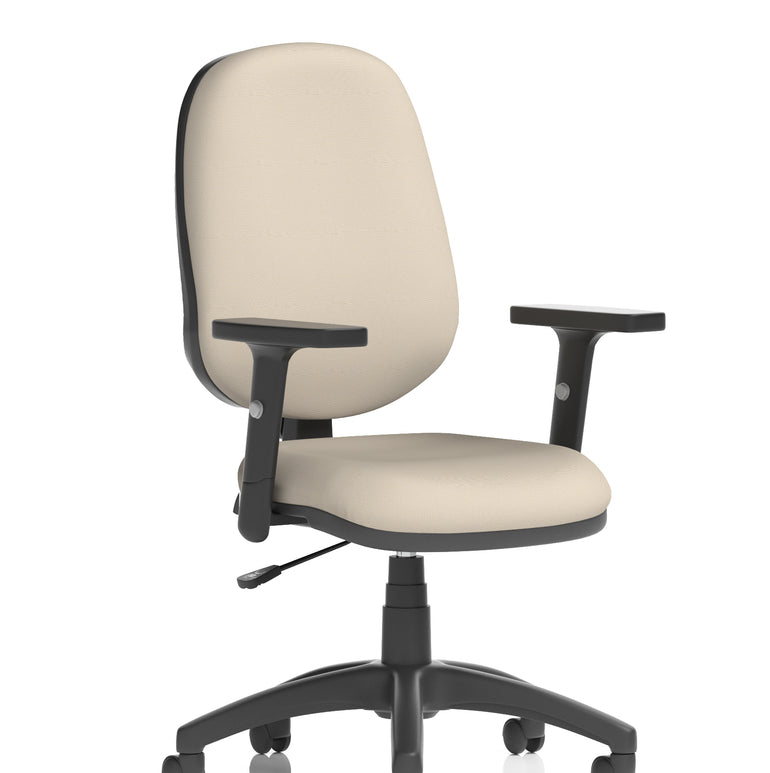 Eclipse Plus I Medium Back Task Operator Office Chair In Quest And Rivet Fabric