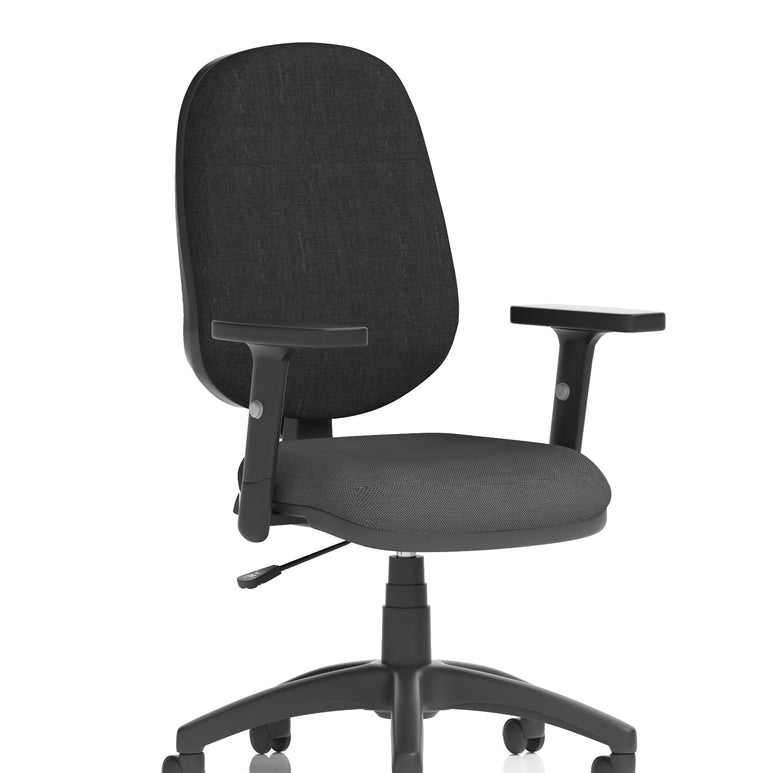 Eclipse Plus I Medium Back Task Operator Office Chair In Quest And Rivet Fabric