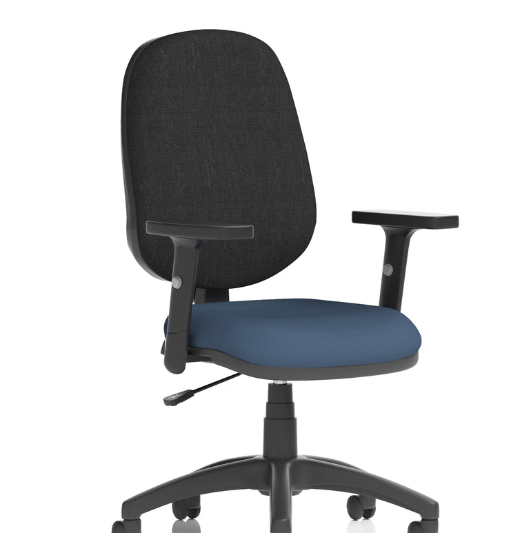 Eclipse Plus I Medium Back Task Operator Office Chair In Quest And Rivet Fabric