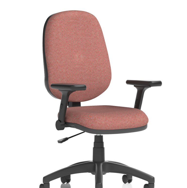 Eclipse Plus I Medium Back Task Operator Office Chair In Quest And Rivet Fabric