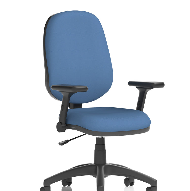 Eclipse Plus I Medium Back Task Operator Office Chair In Quest And Rivet Fabric