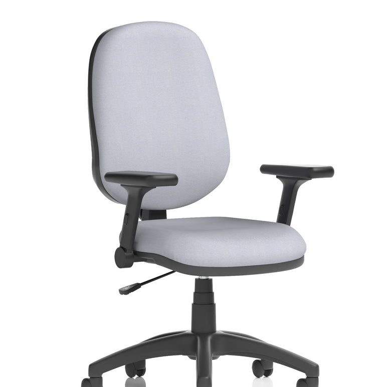 Eclipse Plus I Medium Back Task Operator Office Chair In Quest And Rivet Fabric