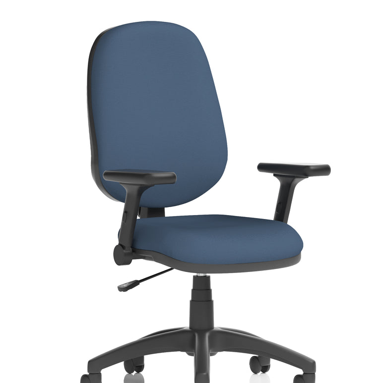 Eclipse Plus I Medium Back Task Operator Office Chair In Quest And Rivet Fabric
