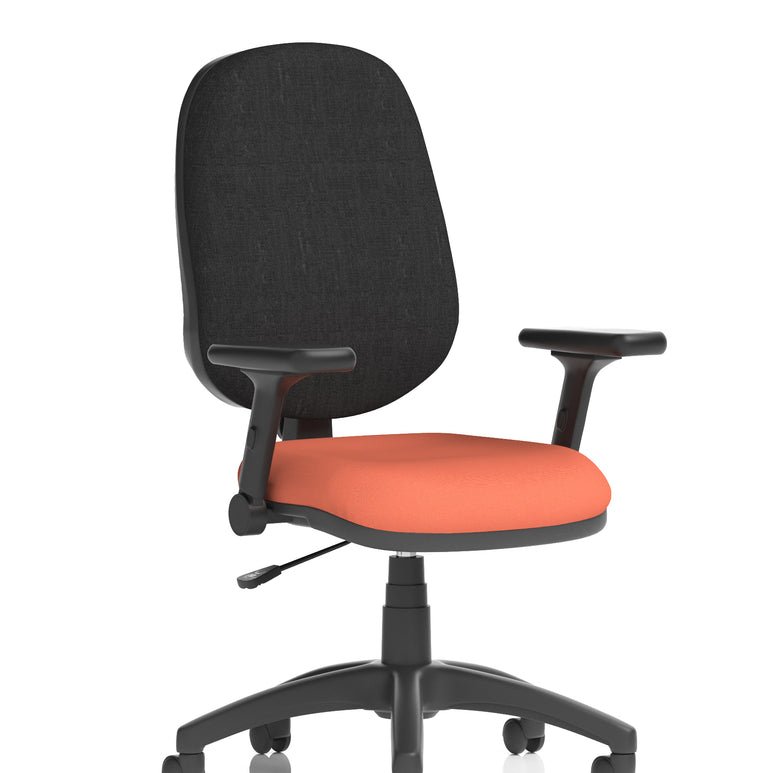 Eclipse Plus I Medium Back Task Operator Office Chair In Quest And Rivet Fabric