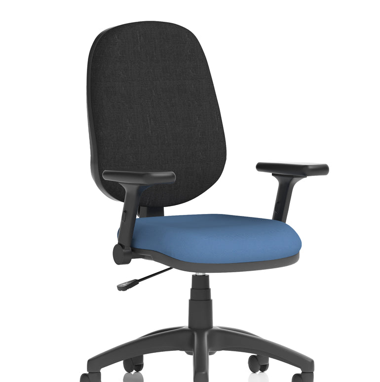 Eclipse Plus I Medium Back Task Operator Office Chair In Quest And Rivet Fabric