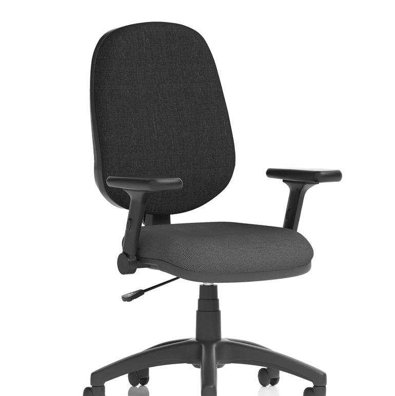 Eclipse Plus I Medium Back Task Operator Office Chair In Quest And Rivet Fabric