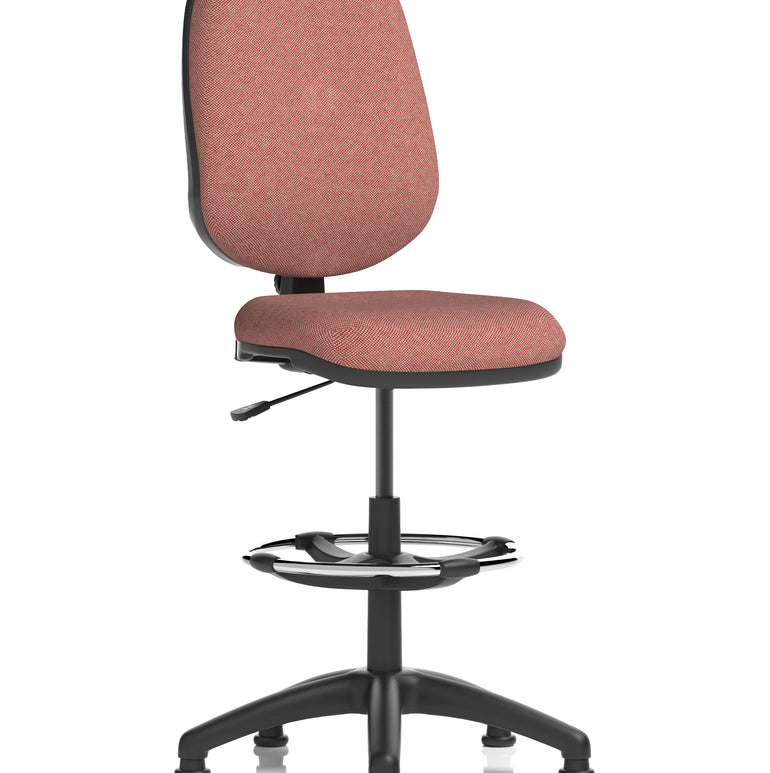 Eclipse Plus I Medium Back Task Operator Office Chair with Hi Rise Draughtsman Kit In Quest And Rivet Fabric