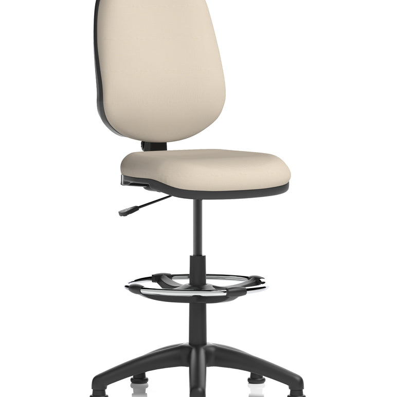 Eclipse Plus I Medium Back Task Operator Office Chair with Hi Rise Draughtsman Kit In Quest And Rivet Fabric