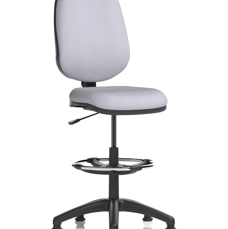 Eclipse Plus I Medium Back Task Operator Office Chair with Hi Rise Draughtsman Kit In Quest And Rivet Fabric