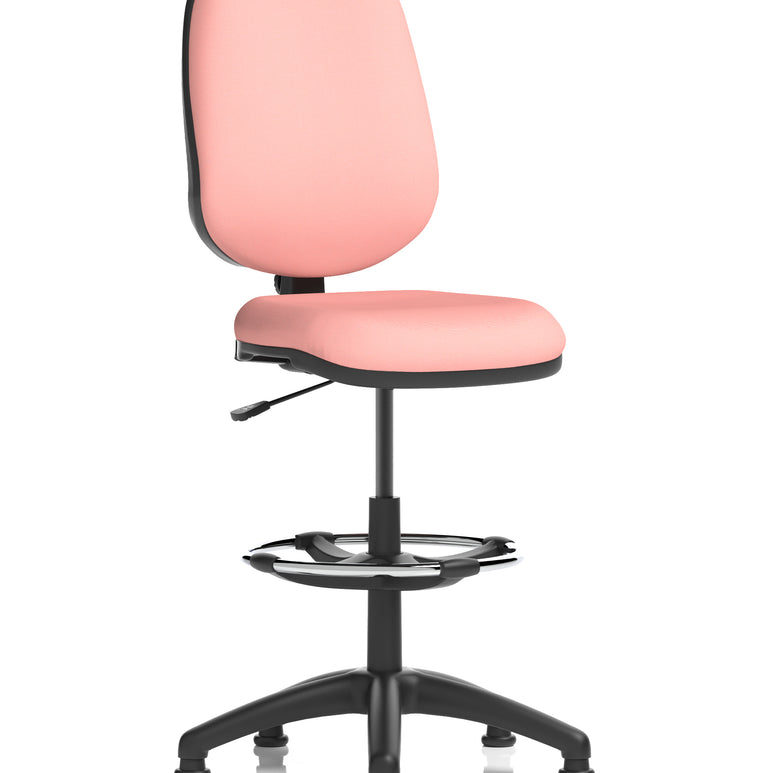 Eclipse Plus I Medium Back Task Operator Office Chair with Hi Rise Draughtsman Kit In Quest And Rivet Fabric