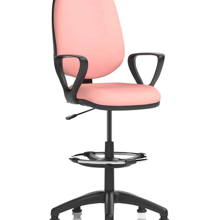 Eclipse Plus I Medium Back Task Operator Office Chair with Hi Rise Draughtsman Kit In Quest And Rivet Fabric