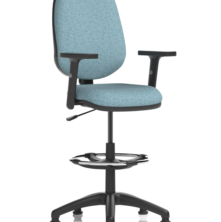 Eclipse Plus I Medium Back Task Operator Office Chair with Hi Rise Draughtsman Kit