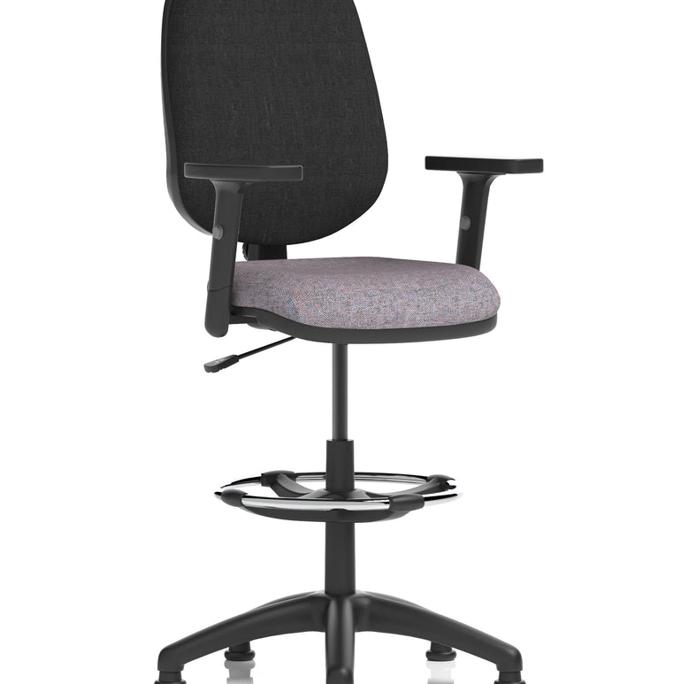 Eclipse Plus I Medium Back Task Operator Office Chair with Hi Rise Draughtsman Kit
